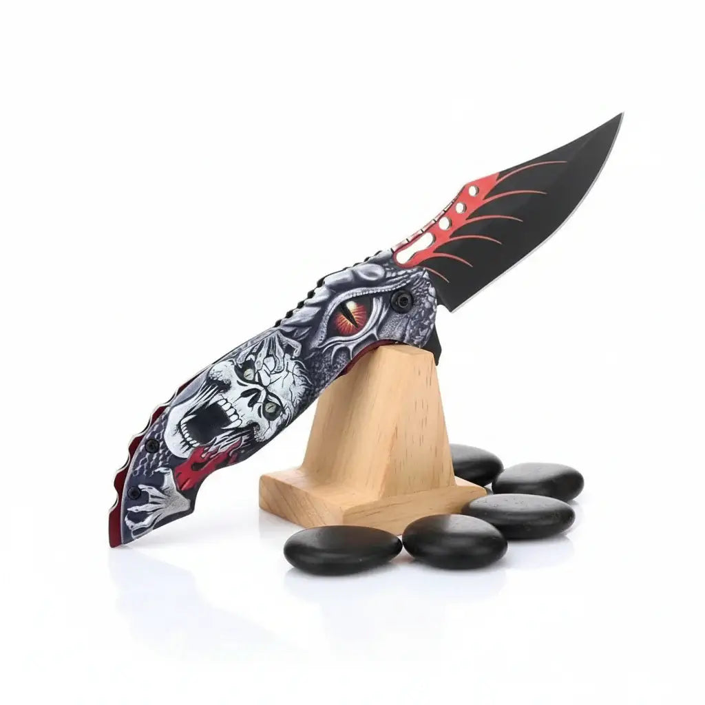Portable Folding Knife For Camping, Hunting, Fishing, Hiking. With Broken Glass Function