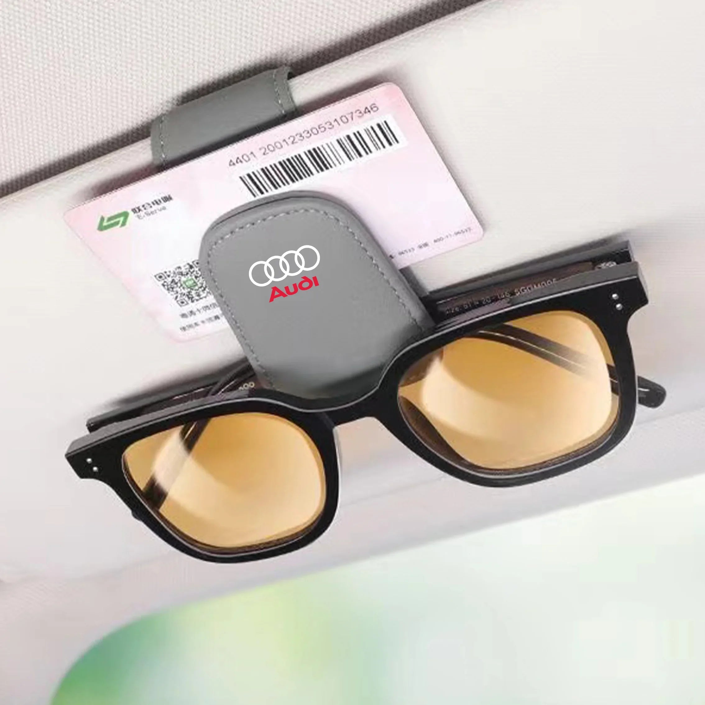 Car Interior Glasses Clip Sunshade Storage Brace Auto Accessories For Audi S Line S1 S3 S4 S5 S6 S7 S3 S4 RS3 RS4 RS5 RS6 Q5 Q7