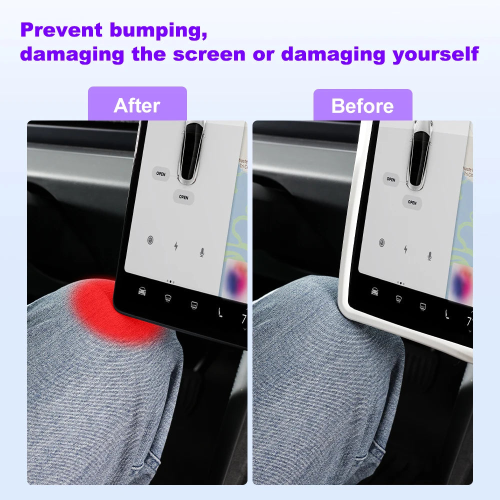 IPENGEN For Tesla Highland Screen Protector Silicone Frame Display Edge Central Control Accessories For Tesla Model 3 Y