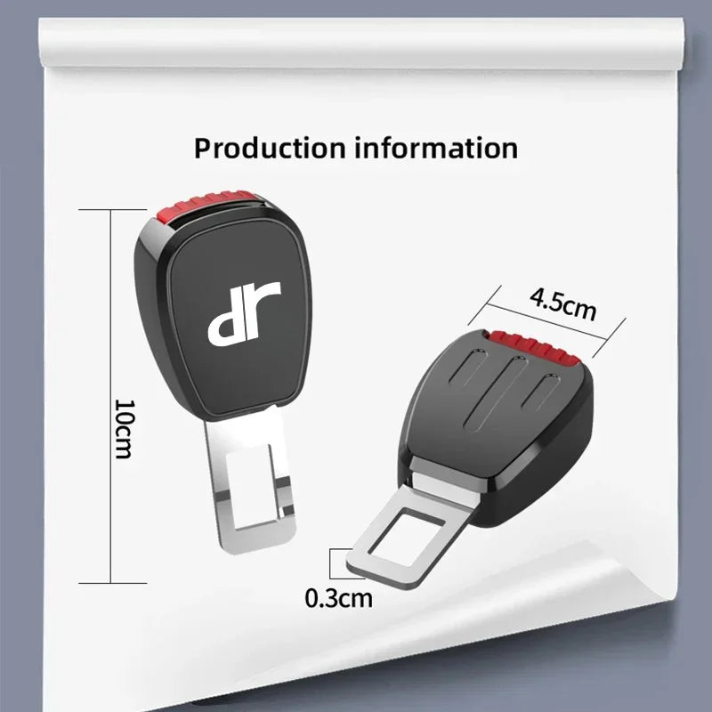 Car Seat Belt Buckle Plug Auto Safety Strap Extension Accessories interior For DR Motors DR3 DR1 DR2 DR4 DR5 1.0 EV 3.0 4.0 5.0