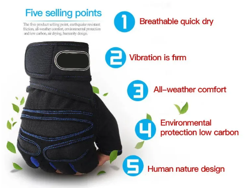 His/Hers Gym Gloves with Wrist Support