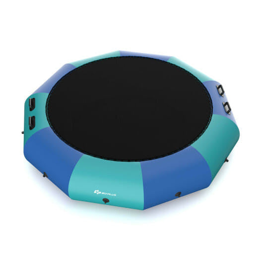 10 Feet Inflatable Splash Padded Water Bouncer Trampoline-Yellow