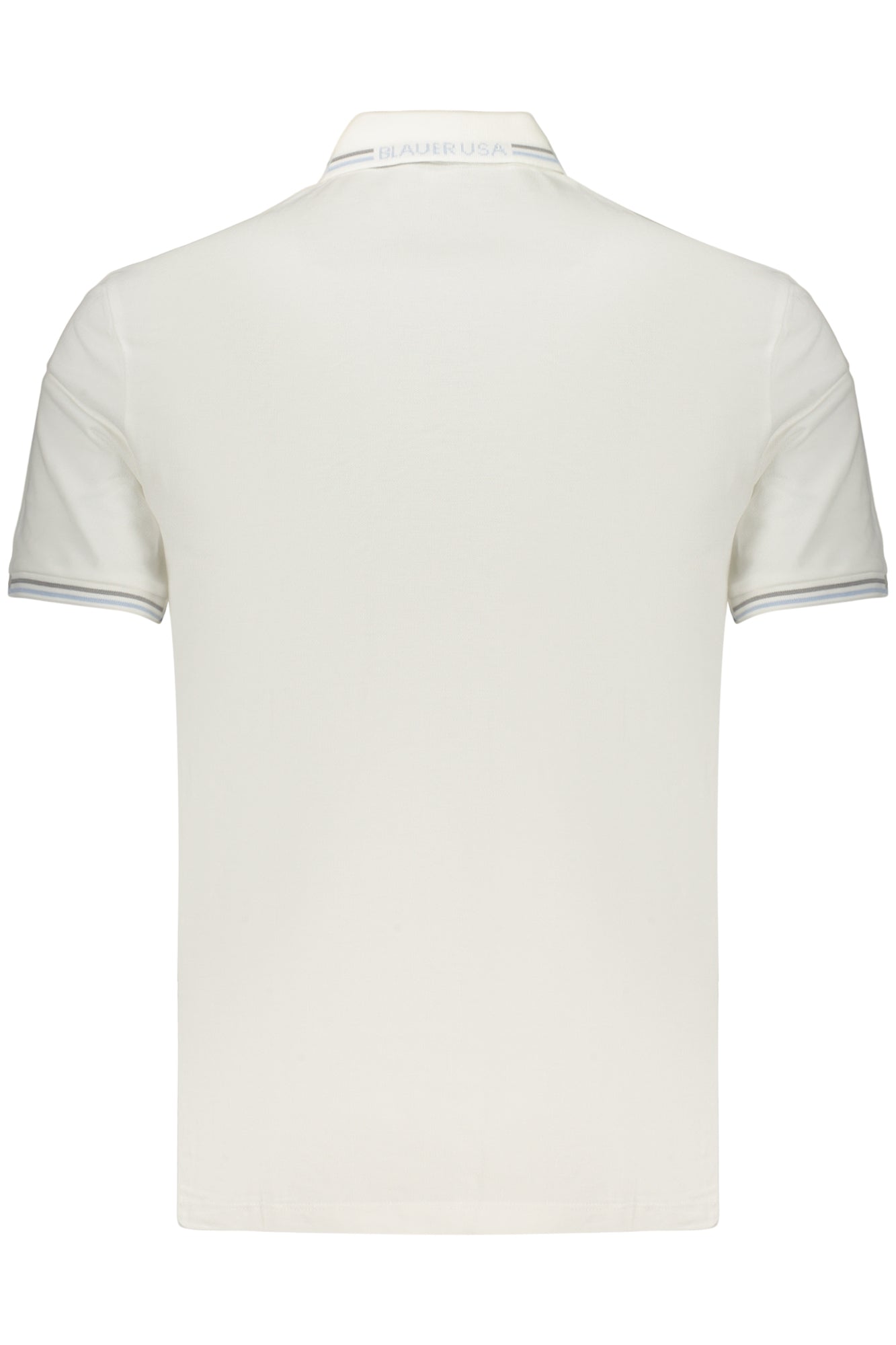 BLAUER APPAREL MEN'S SHORT-SLEEVE POLO SHIRT WHITE
