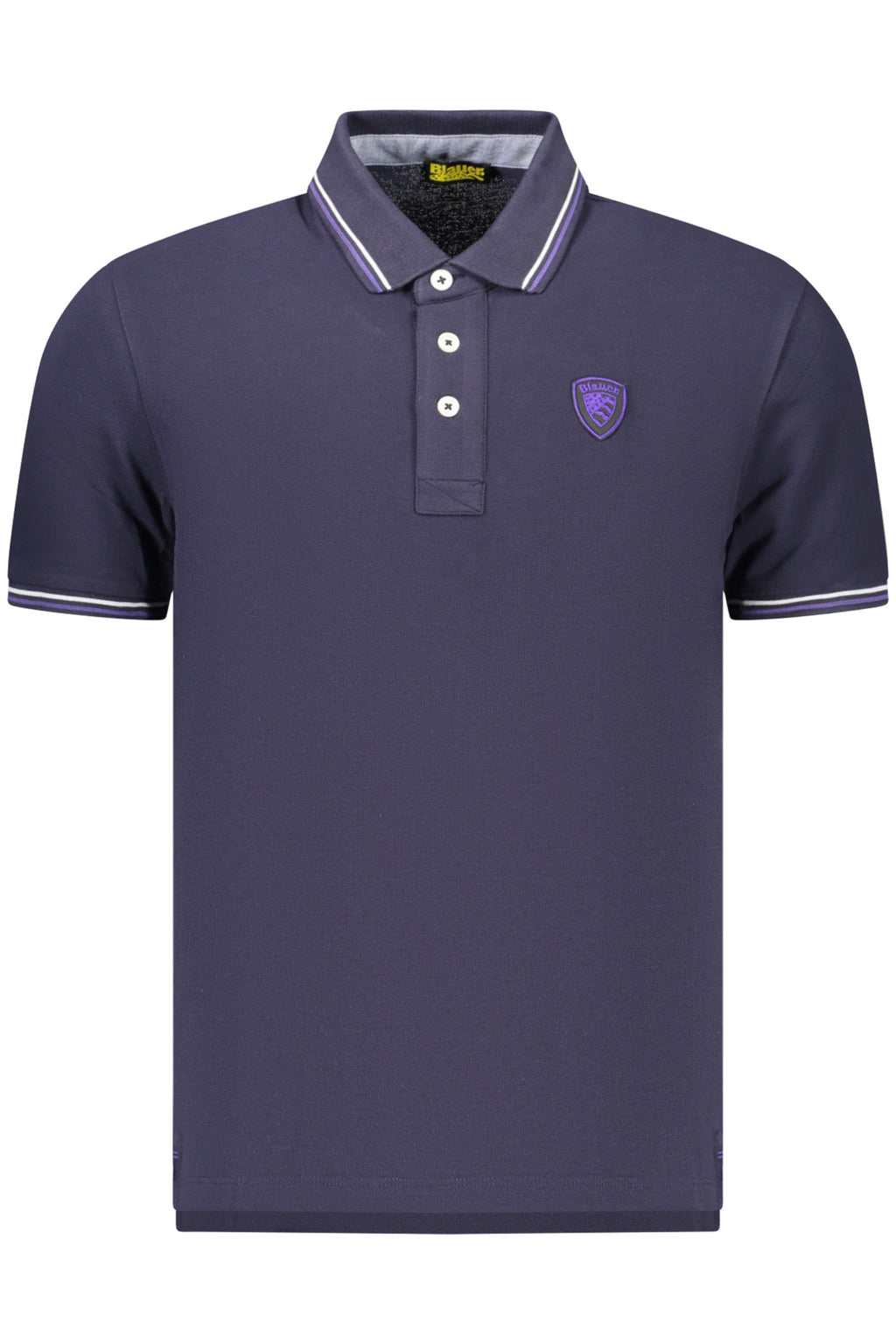BLAUER APPAREL MEN'S SHORT-SLEEVE POLO SHIRT, BLUE