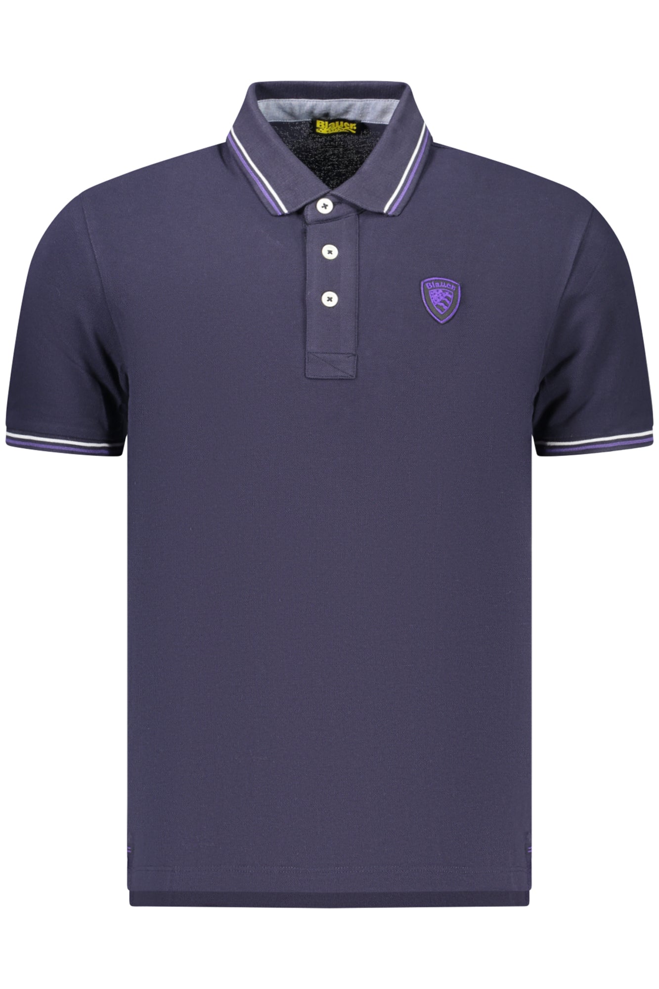 BLAUER APPAREL MEN'S SHORT-SLEEVE POLO SHIRT, BLUE