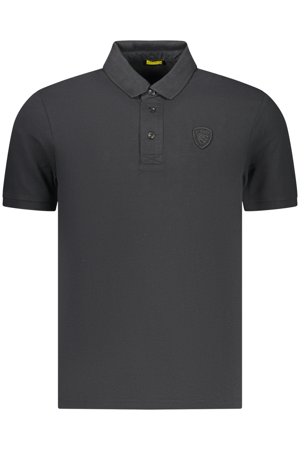 BLAUER APPAREL MEN'S SHORT-SLEEVE POLO SHIRT, BLACK