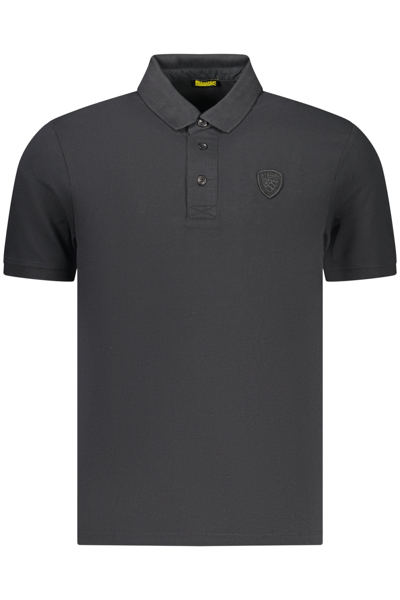BLAUER APPAREL MEN'S SHORT-SLEEVE POLO SHIRT, BLACK