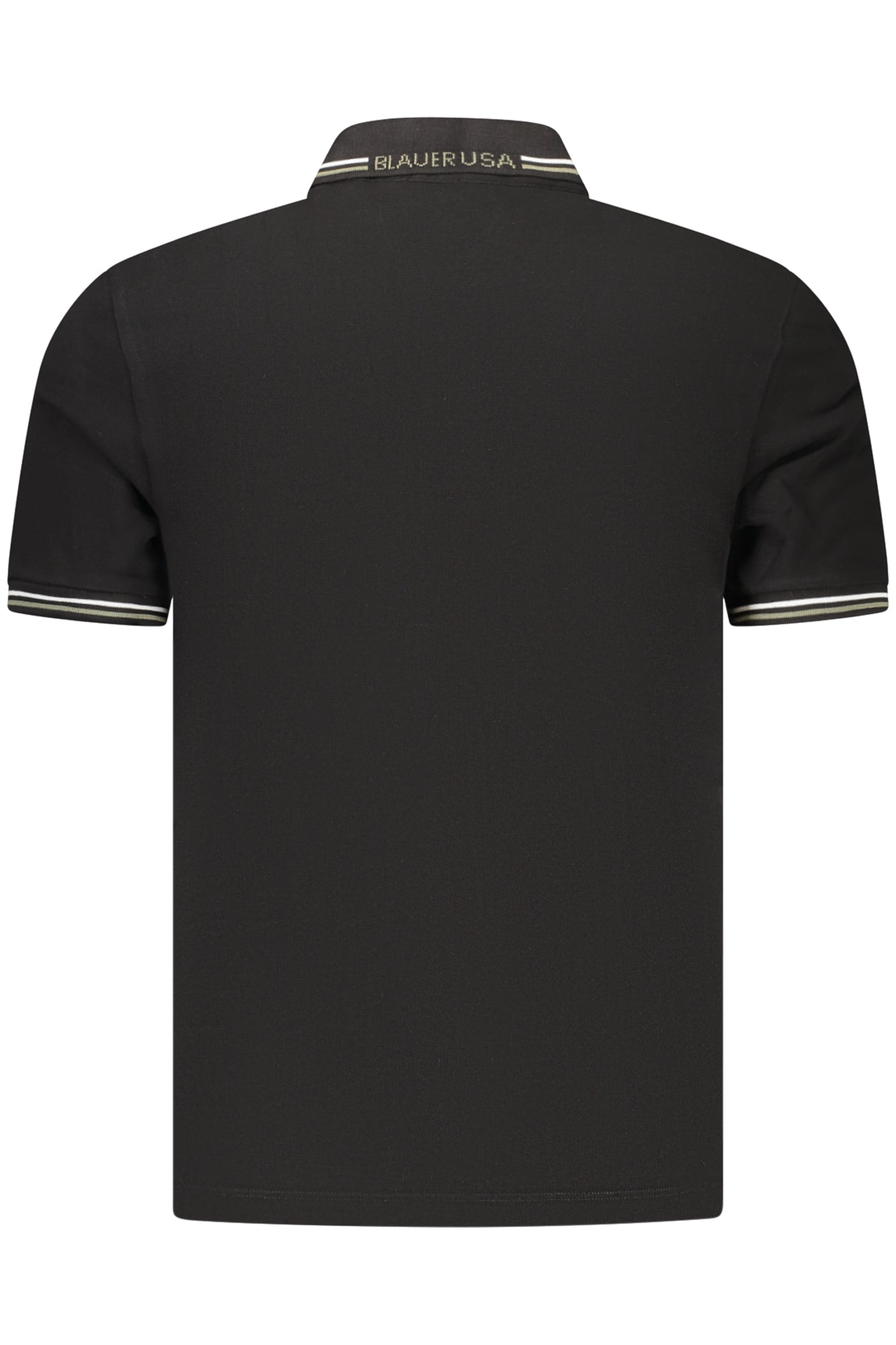 BLAUER APPAREL MEN'S SHORT-SLEEVE POLO SHIRT, BLACK