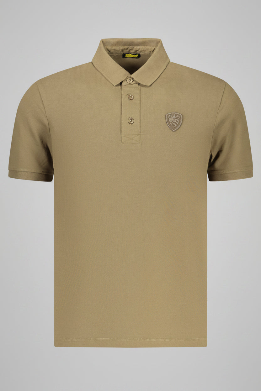 BLAUER APPAREL MEN'S SHORT-SLEEVED POLO SHIRT, GREEN