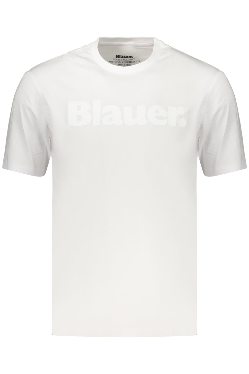 BLAUER APPAREL MEN'S SHORT-SLEEVE T-SHIRT WHITE