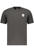BLAUER APPAREL MEN'S SHORT-SLEEVE T-SHIRT BLACK