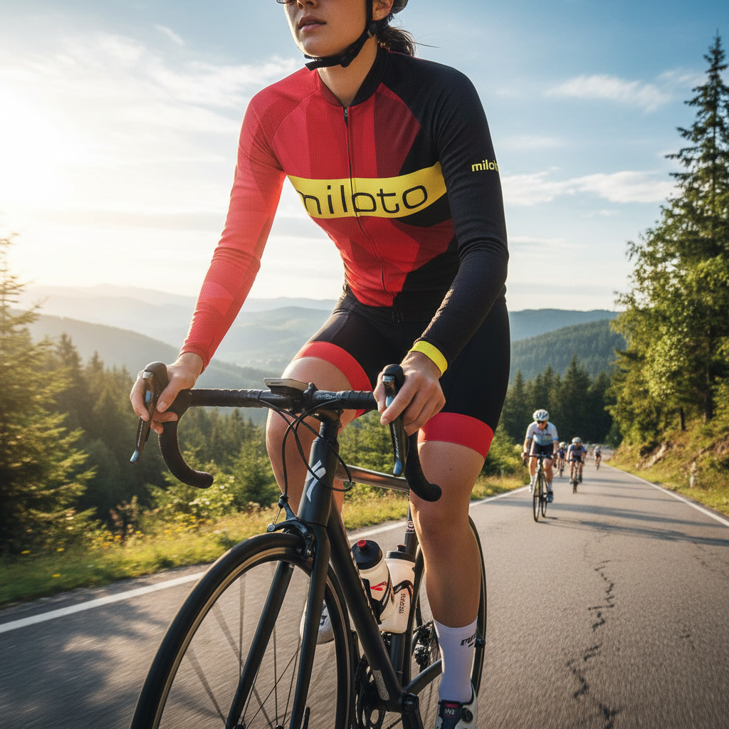 Womens Thermal Fleece Cycling Jersey