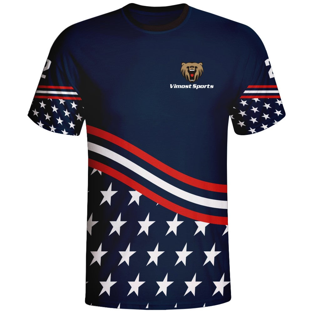 USA Flag Design Esports Jersey apparel Sublimation Shirts
