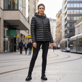 Women's Black Jacket - Urban Background 1
